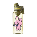 Garrafa de Água BT21 750/1000ml – Plástica, Transparente e Vedação Antivazamento