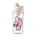 Garrafa de Água BT21 750/1000ml – Plástica, Transparente e Vedação Antivazamento