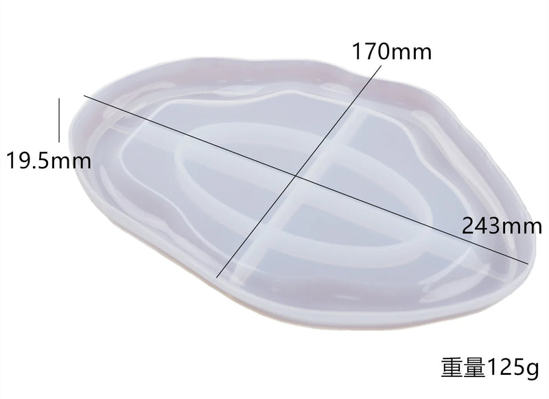 Molde de Silicone para Resina – Prato de Frutas 3 Camadas / Bandeja Decorativa