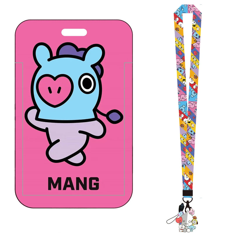 Porta Cartão BT21 Cooky & Shooky – Com Cordão e Estojo Decorativo