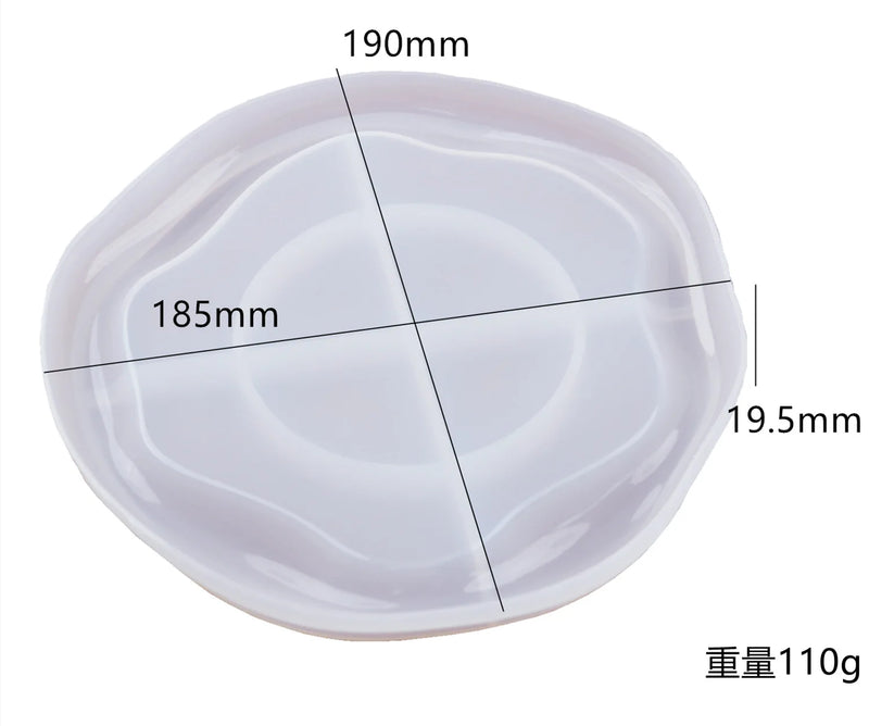 Molde de Silicone para Resina – Prato de Frutas 3 Camadas / Bandeja Decorativa