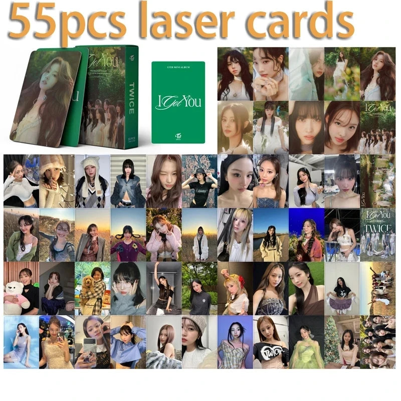 Cartões KPOP TWICE 50 Unid. – Mini Álbum Laser/LOMO, Presente para Fãs