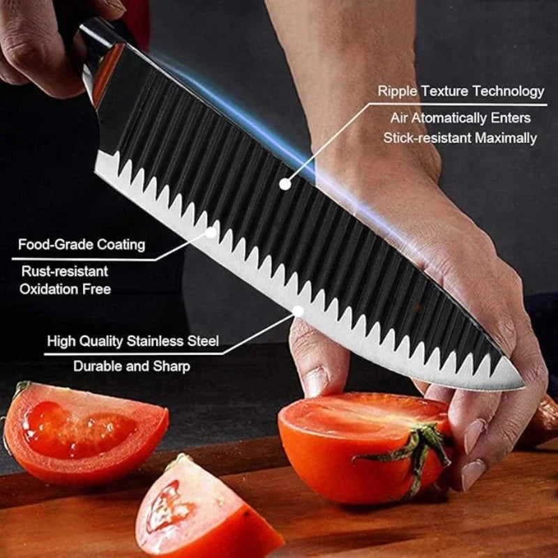 Conjunto de Facas Inox – 6 Peças (Chef, Frutas e Utilitárias)