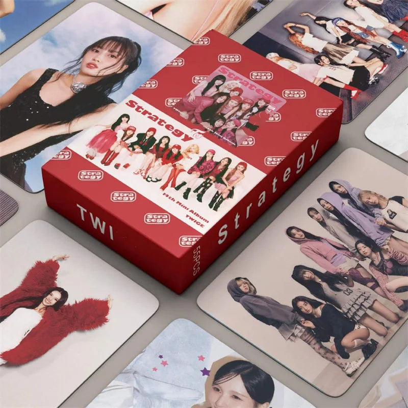 Cartões KPOP TWICE 50 Unid. – Mini Álbum Laser/LOMO, Presente para Fãs