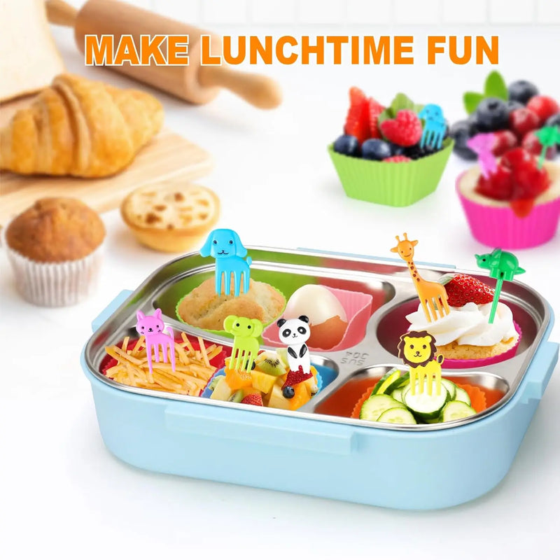 Acessórios Infantil para Marmita – Forminhas de Silicone + Palitinhos Decorativos