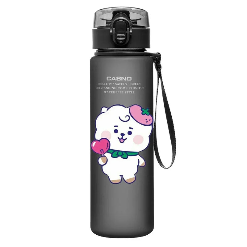 Garrafa de Água BT21 560ml – Esportiva com Marcador de Hidratação