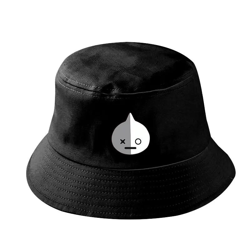 Chapéu de Sol BT21 – Estilo Casual Feminino / Unissex, Lona, Moda