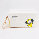 Estojo BT21 Cooky & Chimmy – Bolsa Portátil para Lápis ou Cosméticos