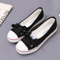Tênis Feminino Casual de Lona Branco Slip-On Leve e Confortável