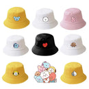 Chapéu de Sol BT21 – Estilo Casual Feminino / Unissex, Lona, Moda