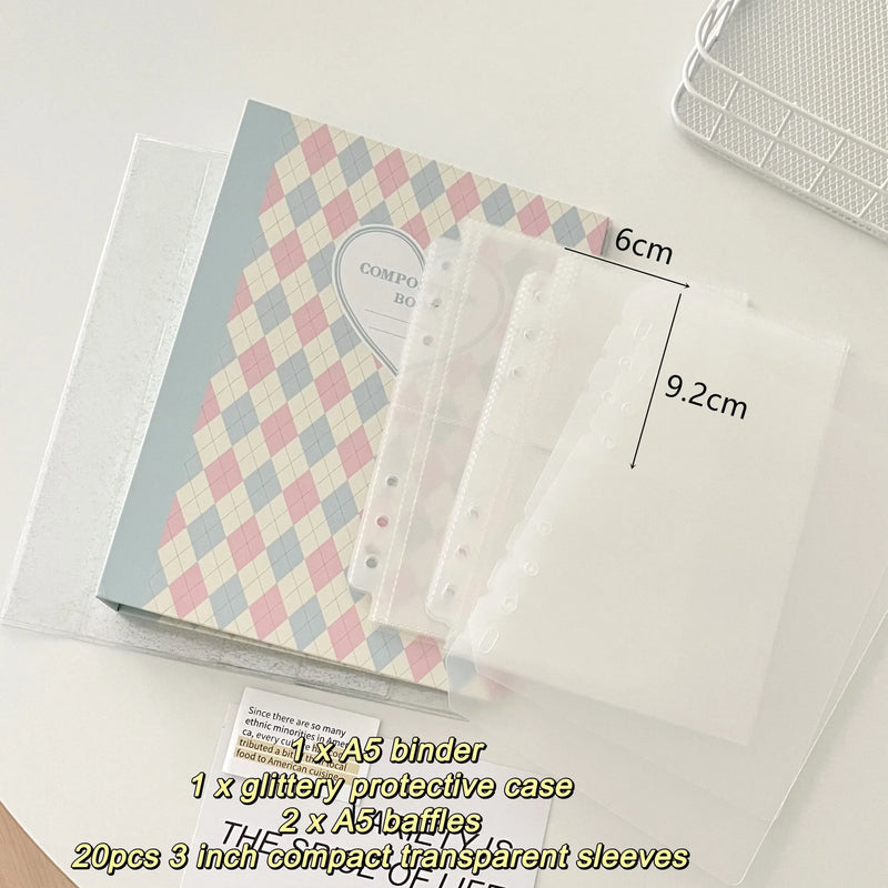 Álbum MINKYS A5 – Porta Photocards Kpop, Design Original em Losango