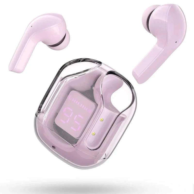 Fones Bluetooth Noise Canceling com Display Digital e Estojo de Carga – Earbuds Compactos