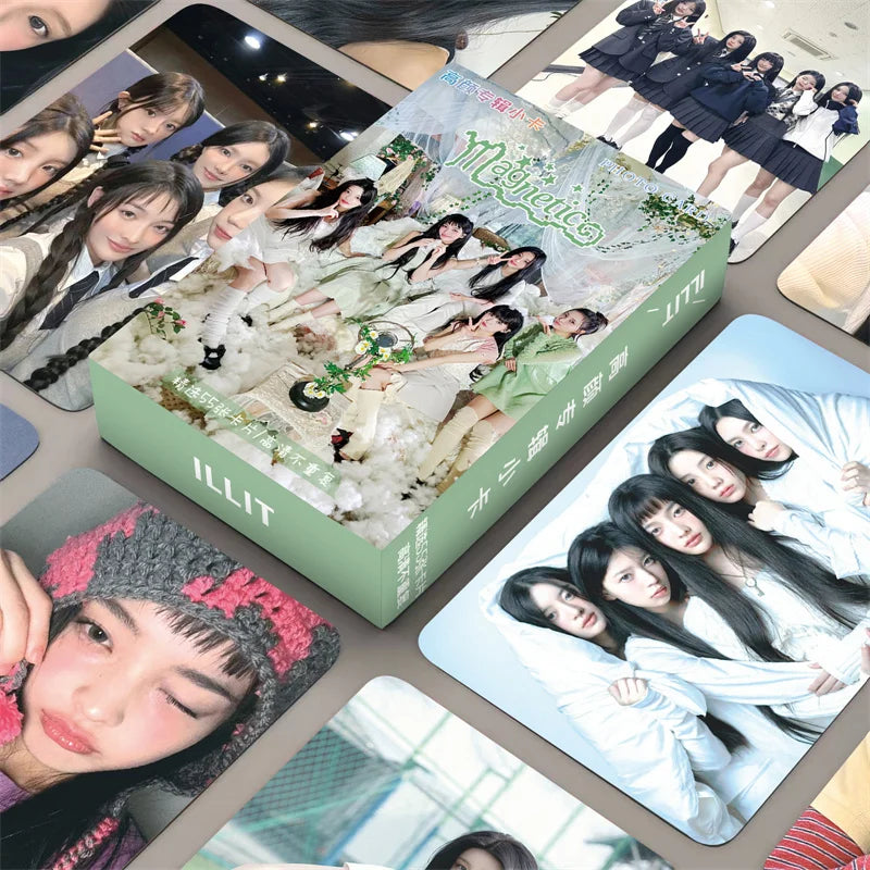 Cards Colecionáveis K-Pop ILLIT – 55 Unid.