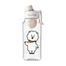 Garrafa de Água BT21 750/1000ml – Plástica, Transparente e Vedação Antivazamento