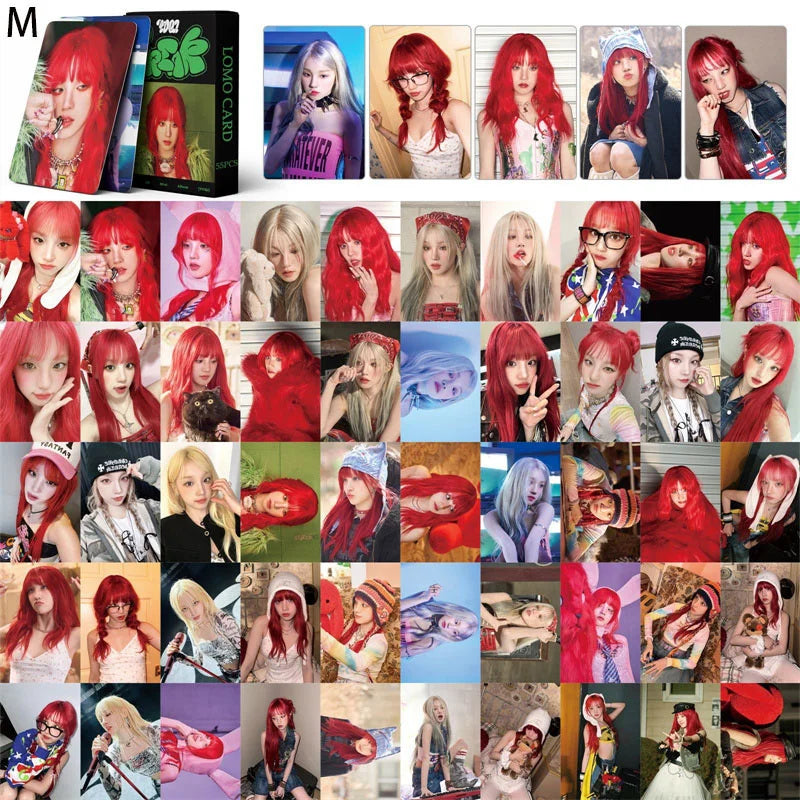 Cartões KPOP (55 Unid.) – (G)I-DLE Album Photo LOMO, Presente para Colecionadoras