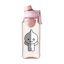 Garrafa de Água BT21 750/1000ml – Plástica, Transparente e Vedação Antivazamento