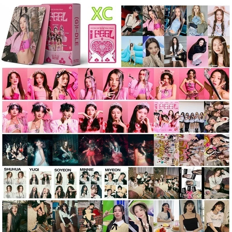 Cartões KPOP (55 Unid.) – (G)I-DLE Album Photo LOMO, Presente para Colecionadoras