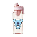 Garrafa de Água BT21 750/1000ml – Plástica, Transparente e Vedação Antivazamento