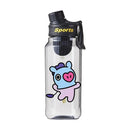Garrafa de Água BT21 750/1000ml – Plástica, Transparente e Vedação Antivazamento