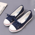 Tênis Feminino Casual de Lona Branco Slip-On Leve e Confortável