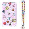 Porta Cartão BT21 Cooky & Shooky – Com Cordão e Estojo Decorativo