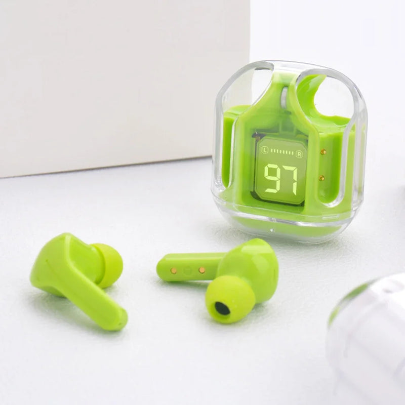 Fones Bluetooth Noise Canceling com Display Digital e Estojo de Carga – Earbuds Compactos