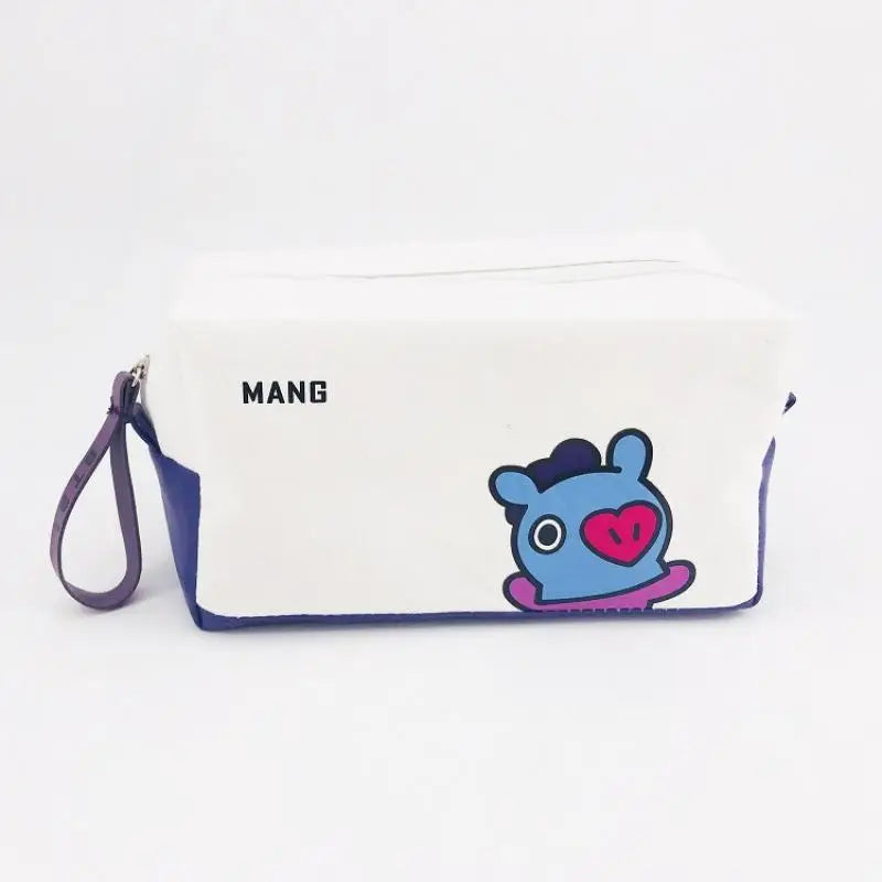Estojo BT21 Cooky & Chimmy – Bolsa Portátil para Lápis ou Cosméticos