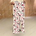 Pijama Hello Kitty 2024 – Calça Flanela Feminina Kawaii, Confortável e Casual