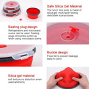 Marmita Dobrável de Silicone com Tampa – Portátil para Viagem e Camping