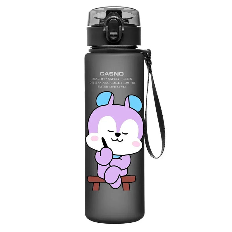 Garrafa de Água BT21 560ml – Esportiva com Marcador de Hidratação