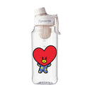 Garrafa de Água BT21 750/1000ml – Plástica, Transparente e Vedação Antivazamento