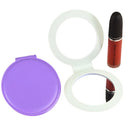 Espelho de Bolsa Dobrável K-Pop Demon Hunters – Portátil, Redondo e Fofo para Maquiagem e Viagem