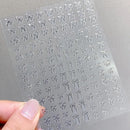 Decalques Kawaii Coreanos para Unhas, INS White & Black