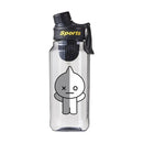 Garrafa de Água BT21 750/1000ml – Plástica, Transparente e Vedação Antivazamento