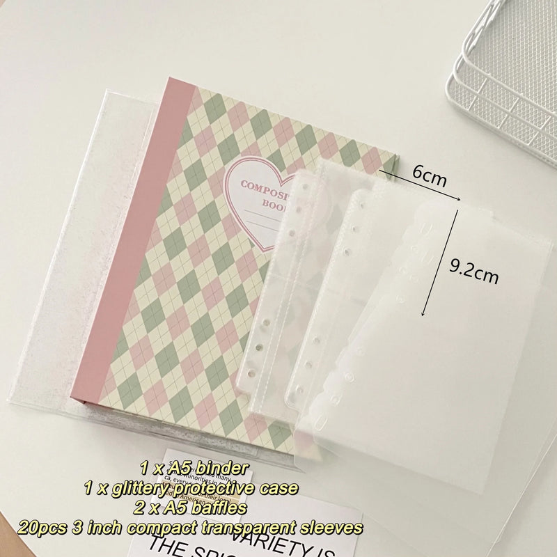 Álbum MINKYS A5 – Porta Photocards Kpop, Design Original em Losango