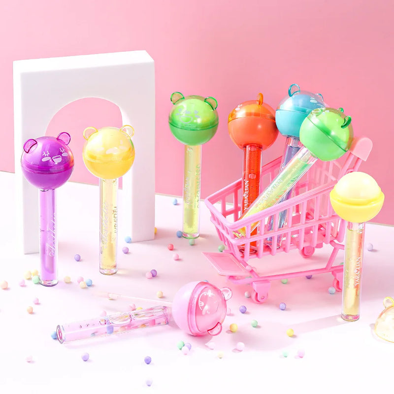 2 em 1 Lip Gloss & Balm – Hidratante, Frutado e Brilhante para Lábios Macios e Cheios