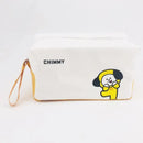 Estojo BT21 Cooky & Chimmy – Bolsa Portátil para Lápis ou Cosméticos