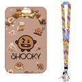 Porta Cartão BT21 Cooky & Shooky – Com Cordão e Estojo Decorativo