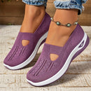 Tênis Feminino Casual Slip-On Leve e Respirável