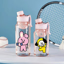 Garrafa de Água BT21 750/1000ml – Plástica, Transparente e Vedação Antivazamento